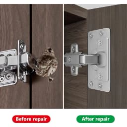 10Pcs Cabinet Hinge Repair Plate Kit Stainless Steel Door Hinge Mounting Plate With Holes For Home Kitchen Cupboard Furniture
