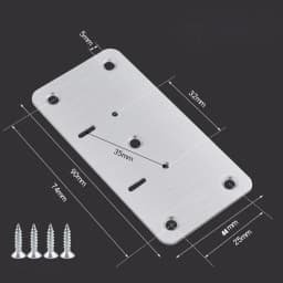 10Pcs Cabinet Hinge Repair Plate Kit Stainless Steel Door Hinge Mounting Plate With Holes For Home Kitchen Cupboard Furniture