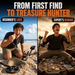 Professional Underground Metal Detector for Adults, 12" (30cm) Waterproof Coil High Precision, 5 Modes Dual Backlit LCD DSP, Adjustable 48-150cm for Gold Treasure Hunting