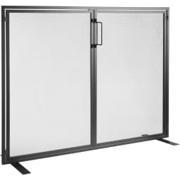 VEVOR Fireplace Screen 1/3 Panel Sturdy Iron Mesh Fireplace Screen Spark Guard Cover For Living Room Home Decor Modern/Vintage
