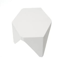 4 Piece Stackable White Puzzle Style Bar Stools Modern Lightweight Seating