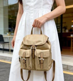 Design Women's Small Korean Fashion Solid Color Backpack Girls School Bags Cute Leather Solid Color Back Pack