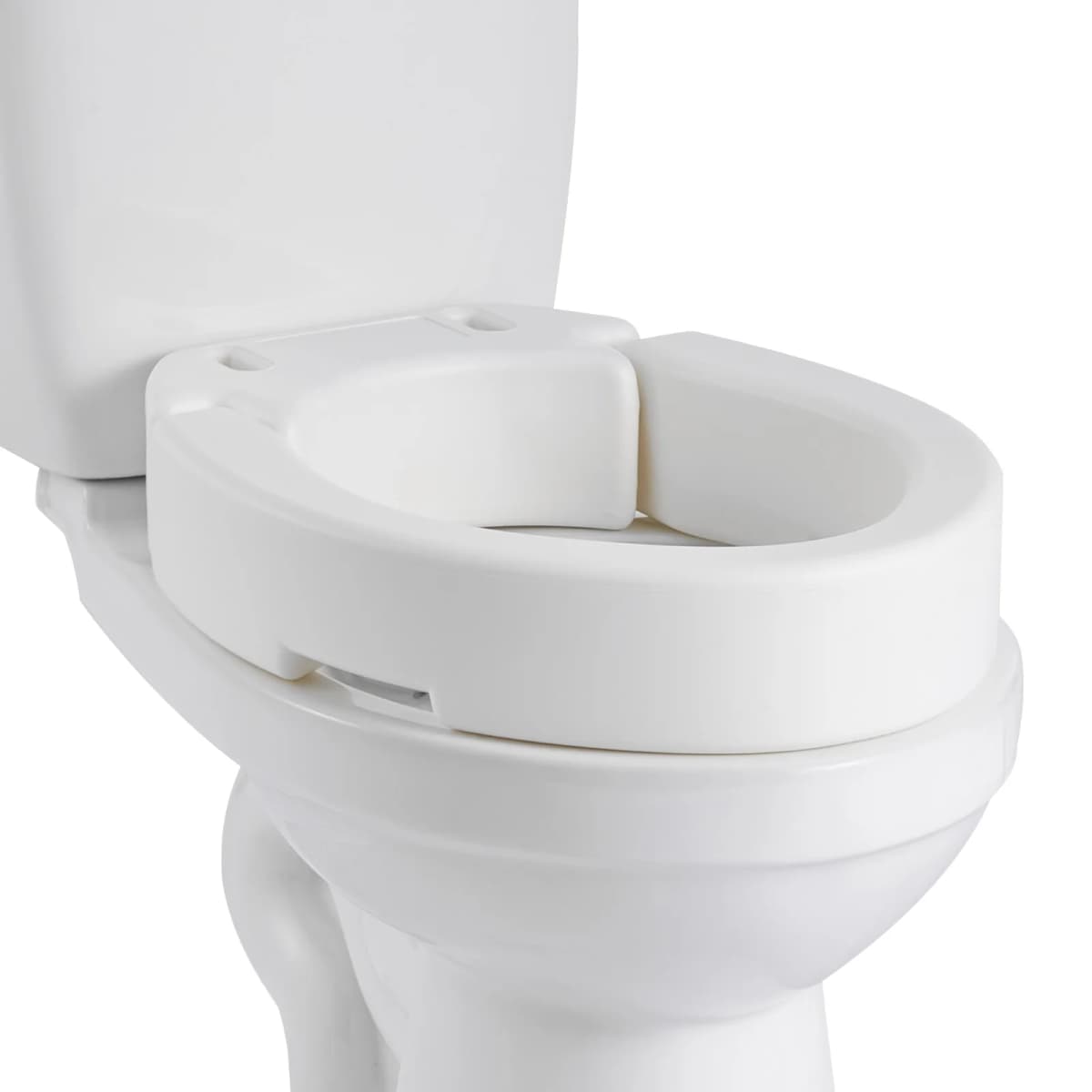 SucceBuy Raised Toilet Seat 300 lbs Load Capacity 3.5-Inch Lift Height Commode Elevated Toilet Seat Riser for Seniors Elderly