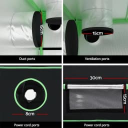 4 Tier Hydroponic Grow Tent Kit 100x60x180cm Indoor Plant Growing System with Shelves and Accessories