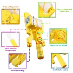 NEW Handheld Clean-Cut Paint Edger Roller Brush For Home Wall Ceilings Portable