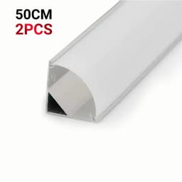 2Pcs 0.5M Aluminium Channel Holder U/V Style For LED Strip Light Bar Lamp
