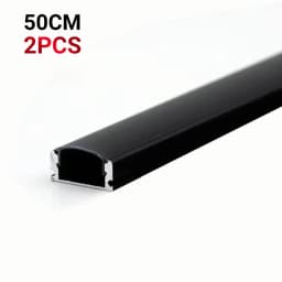 2Pcs 0.5M Aluminium Channel Holder U/V Style For LED Strip Light Bar Lamp