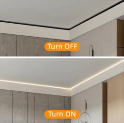 2Pcs 0.5M Aluminium Channel Holder U/V Style For LED Strip Light Bar Lamp