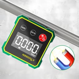 Digital Magnetic Inclinometer Protractor 360° LCD Level Angle Gauge Precision Measuring for Woodworking Table Saw Metalworking 