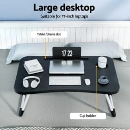 Portable Adjustable Foldable Laptop Desk Table Lap Tray for Sofa Bed Work and Study