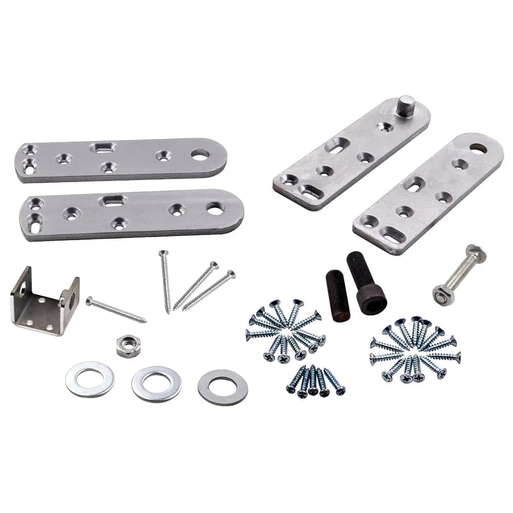 Steel Hidden Bookcase Bookshelf Door Pivot Hinge Kit 500LBS Capacity Silver