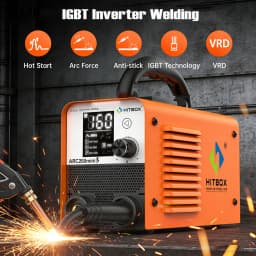 HITBOX ARC200 Stick Welder 220V 2 in 1 MMA/Lift TIG Hot Start Arc Force LED Display Ultra Mini Portable Home Welder Tool AU Plug