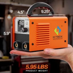 HITBOX ARC200 Stick Welder 220V 2 in 1 MMA/Lift TIG Hot Start Arc Force LED Display Ultra Mini Portable Home Welder Tool AU Plug