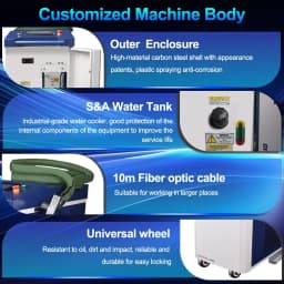 1500W Raycus Relfar Handheld Laser Welder 4-IN-1 Fiber Laser Welding Cleaning Cutting Machine Single/Double Pendulum for Metal
