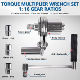 Car Torque Multiplier Wrench Labor Saving Spanner Lug Nut Lugnuts Remover