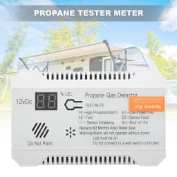 Propane Detector 12V LPG Natural Gas Sensor Leak Alarm 85DB Siren For Car RV Home Digital Propane Tester Meter