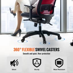 SucceBuy Office Chair Base Replacement 28" 2500lbs Static Universal Computer Desk Chair Stool Desk Chair Base Replacement Black