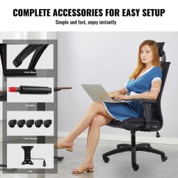 SucceBuy Office Chair Base Replacement 28" 2500lbs Static Universal Computer Desk Chair Stool Desk Chair Base Replacement Black