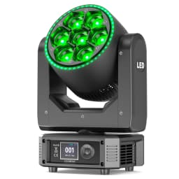 Datewink 300W Beam Moving Head Lights With Light Strip RGBW LED Focusing Bee's Eye Stage Lighting DMX For DJ Disco Wedding Party