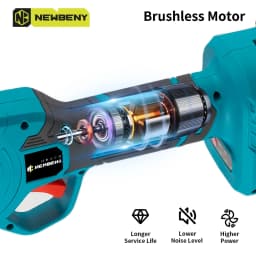 NEWBENY 30MM Brushless Electric Pruner Scissors Cordless Cutting Pruning Fruit Tree Branch Shear Tools For Makita Battery Pin