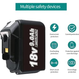 1/2/4Pcs 9.0Ah BL1890B Li-on Replace for Makita 18V BL1815 BL1830 BL1860 BL1850 Battery Pin and DC18RC 3A Charger Combo kit