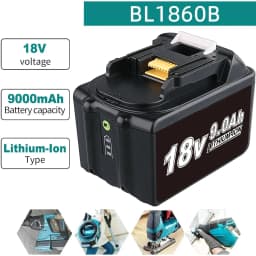 1/2/4Pcs 9.0Ah BL1890B Li-on Replace for Makita 18V BL1815 BL1830 BL1860 BL1850 Battery Pin and DC18RC 3A Charger Combo kit