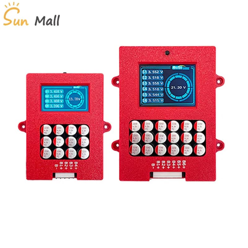 5A Lipo/Lifepo4 Active Balancer 4s 6s 8s with Voltage Display 12V Lithium Battery Energy Transfer Active Equalizer