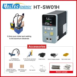 HT-SW01H/HT-SW02H 7000A Battery Spot Welder 42KW Spot Welding Machine with Air Pump Pneumatic Battery Weld Head/Parallel Weld He