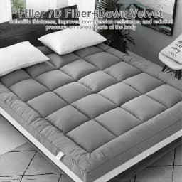 Bed Pillowtop Mattress Topper Mat Pad Protector Covers Single Double Queen King Size