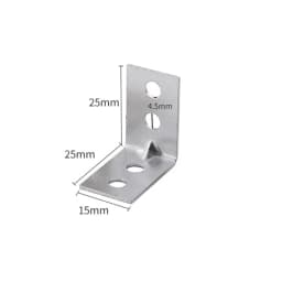 12pcs L-Shaped Corner Brackets Metal Corner Braces Drawer Shelf Wall Bracket Fixing Right Angle Corners Brace Furniture Hardware