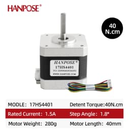 NEMA17 17HS4401 x5PCS Stepper Motor 1.5A 40N.cm Non-Captive 4-Lead for 3D Printer CNC Machine
