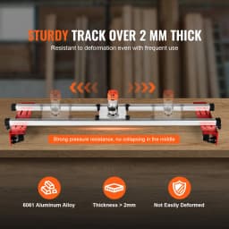 SucceBuy Router Sled 60 inches Portable and Adjustable Slab Flattening Jig DIY Woodworking Router Sled for Wood Flattening Home