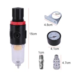 1/4" Air Pressure Regulator Compressor Moisture Trap Filter Oil Water Separator