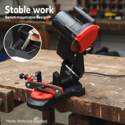 PORIYA Chainsaw Sharpener Electric Chain Blade Sharpening Saw Grinder Bench Tool