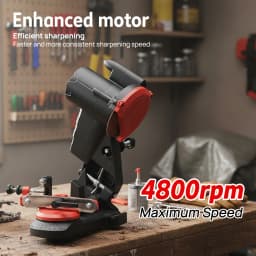 PORIYA Chainsaw Sharpener Electric Chain Blade Sharpening Saw Grinder Bench Tool