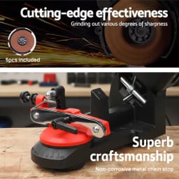 PORIYA Chainsaw Sharpener Electric Chain Blade Sharpening Saw Grinder Bench Tool