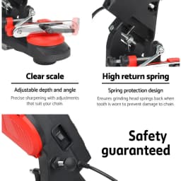 PORIYA Chainsaw Sharpener Electric Chain Blade Sharpening Saw Grinder Bench Tool