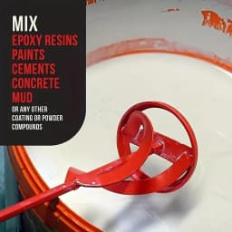 1Pc Hexagonal Shaft Gypsum Paint Mixer Accessories, Electric Drill Stirring Paddle, Multi-Functional Filler Cement Mortar Stirrer