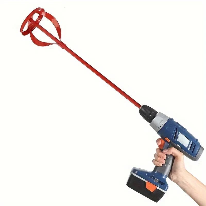 1Pc Hexagonal Shaft Gypsum Paint Mixer Accessories, Electric Drill Stirring Paddle, Multi-Functional Filler Cement Mortar Stirrer
