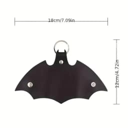 1pc Keychain Pendant PU Leather Car Key Protector Household Anti-lost Waist Hanging Key Bag Father's Day Gift, Boyfriend Gift