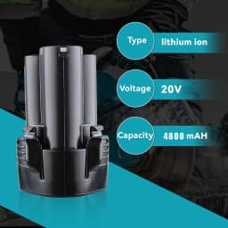 VANON 1/2/4 Pack 10.8V 4.8Ah Li-ion Battery Replace for Makita Battery Pin Compatible with BL1013 BL1014 194550-6 194551-4