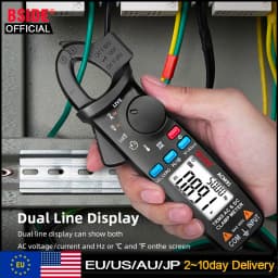 BSIDE Digital Clamp Meter Professional 1mA Resolution Ammeter Pliers True RMS DC AC 100A Multimeter Car Current Voltmeter Tester