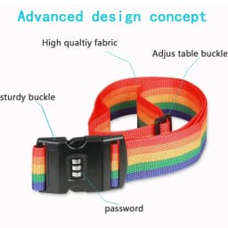 3PCS Luggage Strap Code Password Travel Suitcase Secure Lock Safe Nylon Belt AU