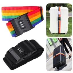 3PCS Luggage Strap Code Password Travel Suitcase Secure Lock Safe Nylon Belt AU