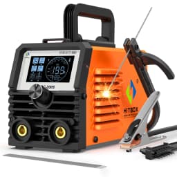 HITBOX ARC200 Mini Stick Welder 220V 2 in 1 MMA/Lift TIG IGBT Inverter Welding Machine LED Digital Display Anti-stick Arc Force Hot Start VRD Portable Home Welder