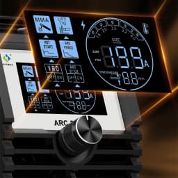HITBOX ARC200 Mini Stick Welder 220V 2 in 1 MMA/Lift TIG IGBT Inverter Welding Machine LED Digital Display Anti-stick Arc Force Hot Start VRD Portable Home Welder