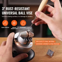 SucceBuy Ball Vise 3" 5" Engraving Setting Tool Standard Rotation Engraving Block Vise Attachment Jewelry Engraving Block Tools