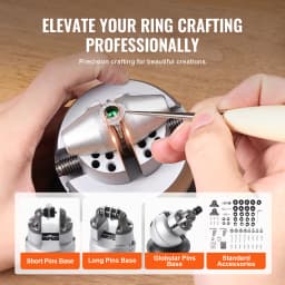 SucceBuy Ball Vise 3" 5" Engraving Setting Tool Standard Rotation Engraving Block Vise Attachment Jewelry Engraving Block Tools