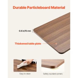 SucceBuy  Overbed Table Mobile Bed Side Table with Swivel Casters Height & Angle Adjustable Laptop Desk for Home Office Study
