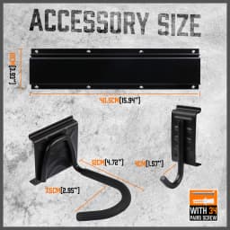HORUSDY Bike Storage Rack Bike Racks Helmets Hooks Wall Mounted Capacity 600lbs